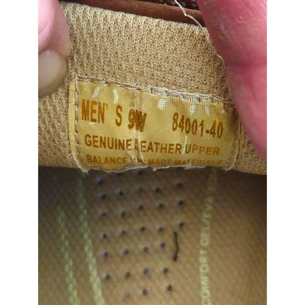 Men's Nunn Bush Brown Leather Comfort Gel Boat Shoes Size 9W #84001-40